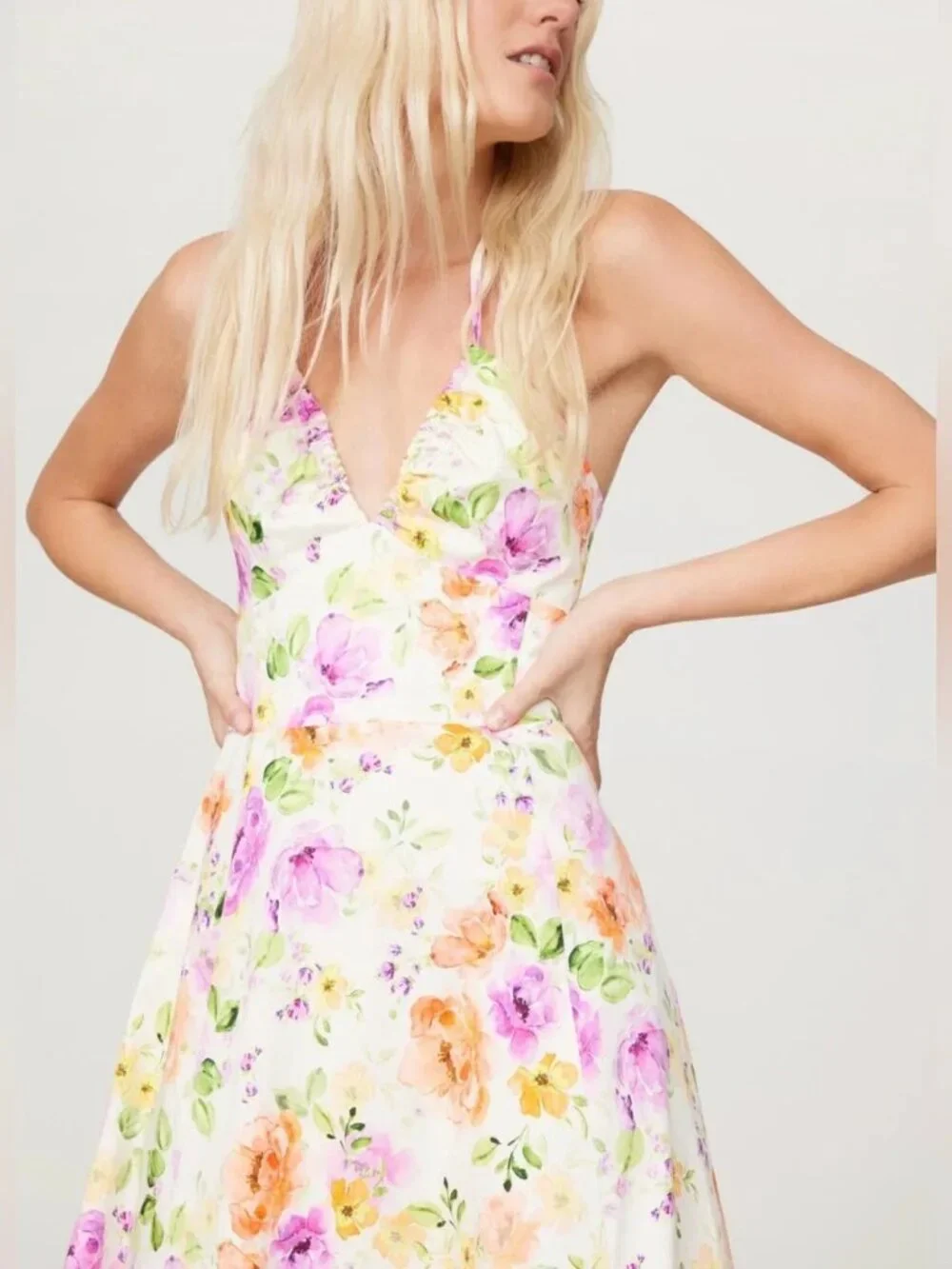 Favorite Daughter The Halting Traffic Dress Maxi Anthropologie Oahu Watercolor
